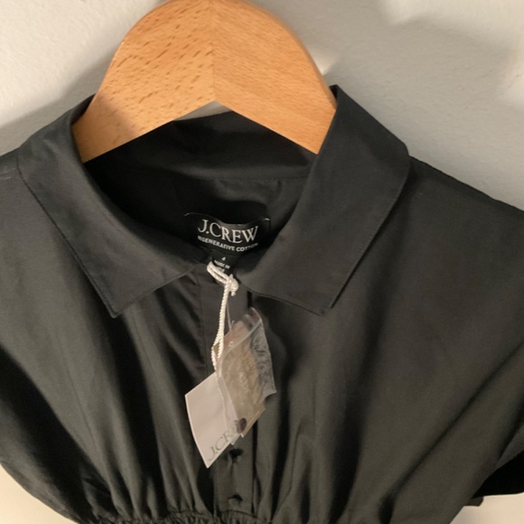 NWT J.Crew Black Elena shirtdress in cotton poplin SZ Various - Picture 12 of 13